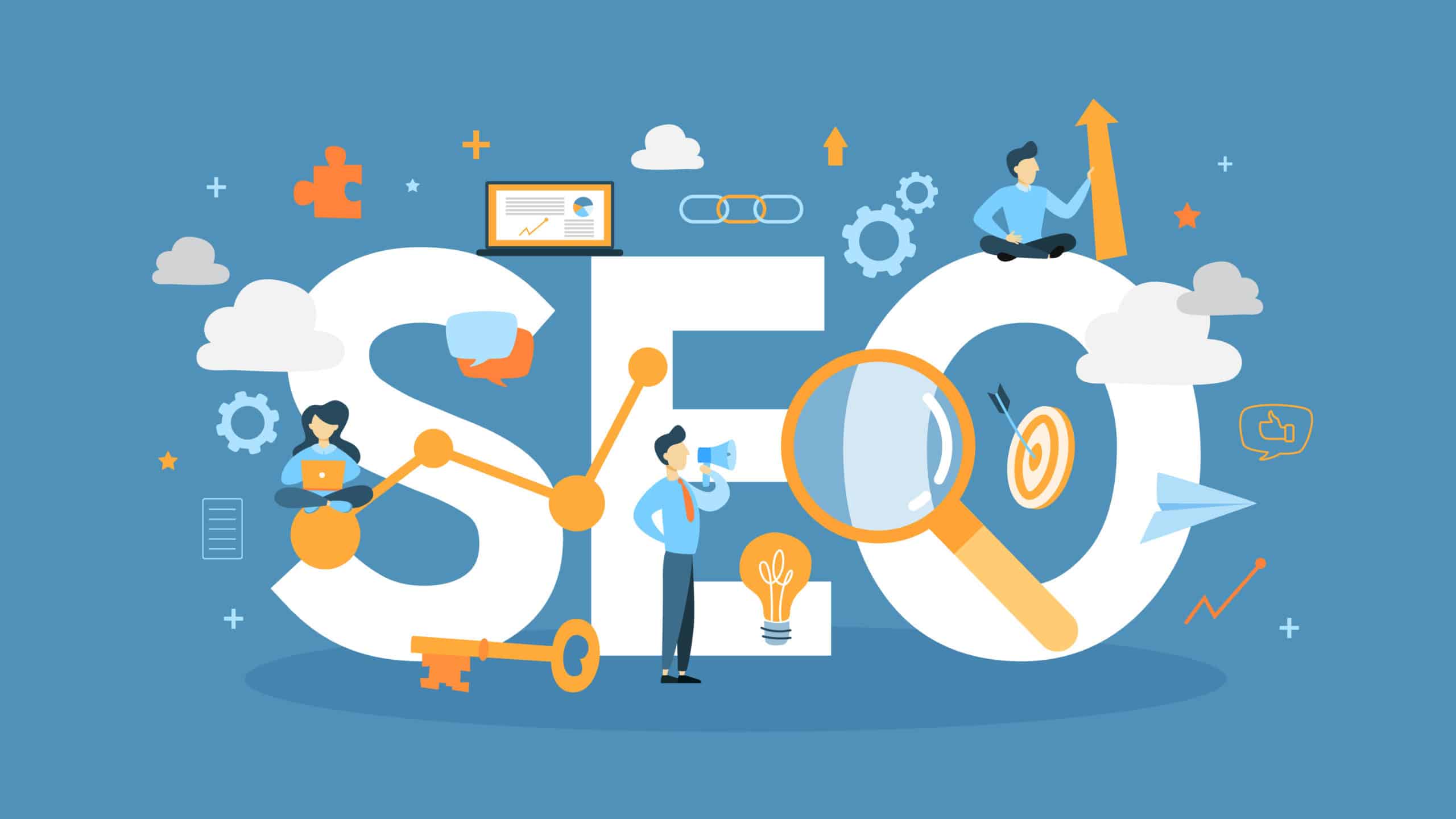 SEO concept illustration. search engine optimization