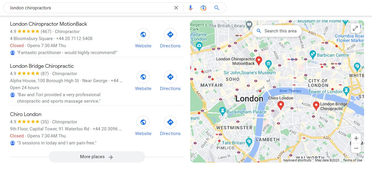 Chiropractor Marketing 57 google-map-pack-local-seo