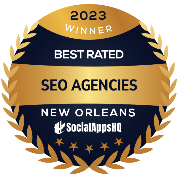 SocialAppsHQ winner of Best Rated SEO agencies in New Orleans - One Click SEO