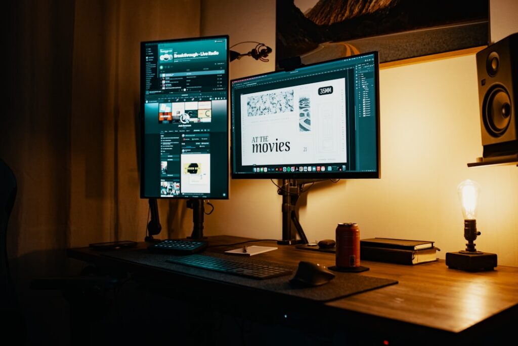 Workspace for content strategy planning.