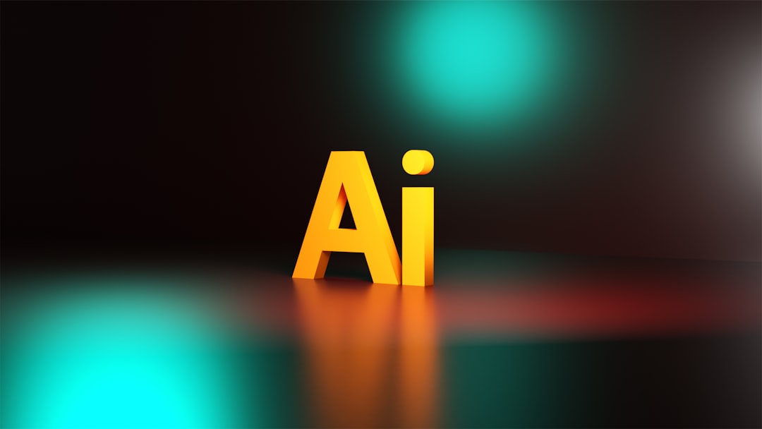 An abstract representation of an AI system generating content.