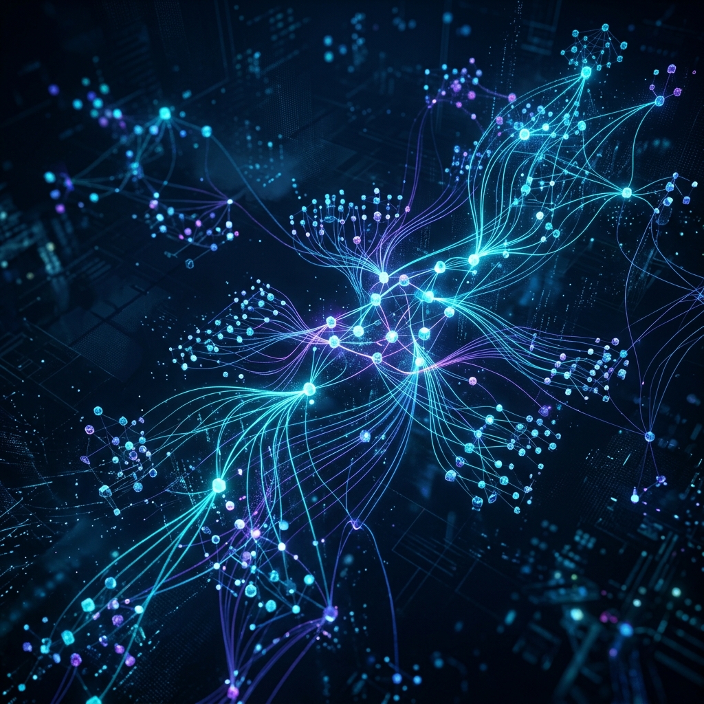 Knowledge graph visualization with connected entity nodes